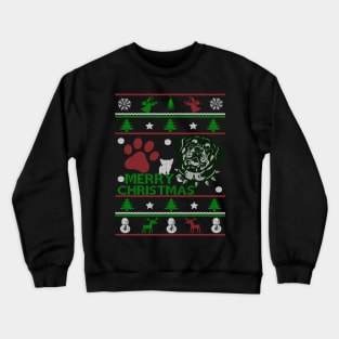 Rottweiler Ugly Christmas Sweater Gifts For Dog Lover Crewneck Sweatshirt